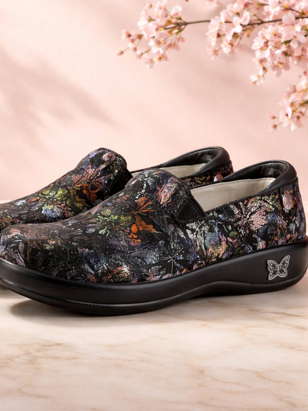 Women's Alegria Keli Minnow Rainbow Slip-On KEL-343 Size EU 36 (US 5.5) Metallic